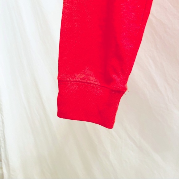 Ohio State Scarlet and Gray Authentic Apparel Lace Up Neck Long Sleeve Shirt S - Picture 7 of 9